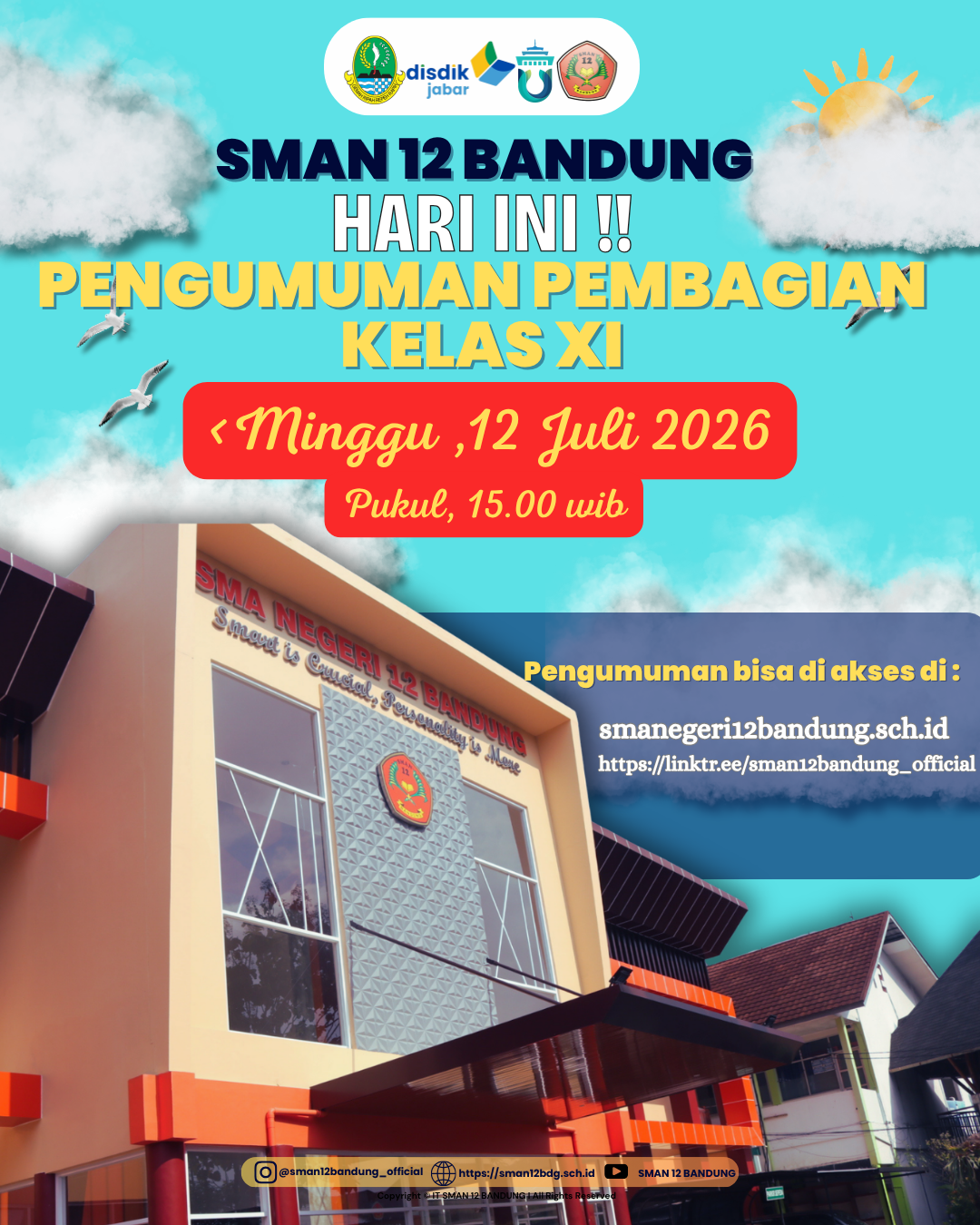 PENGUMUMAN PEMBAGIAN KELAS XI